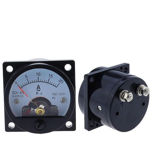 SO-45 AC Analog Ammeter 1A 2A 3A 5A 10A 15A 20A 30A 50A Etc Pointer Meter/Current Meter/Panel Meter1Pcs(AC 50A(5A)) in Saudi Arabia