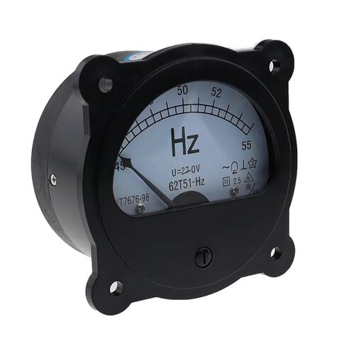 62T51-Hz AC 220V 380V 45-55 Hz Black Frequency Panel Meter Round Analog Dial 1Pcs(220V) in Saudi Arabia