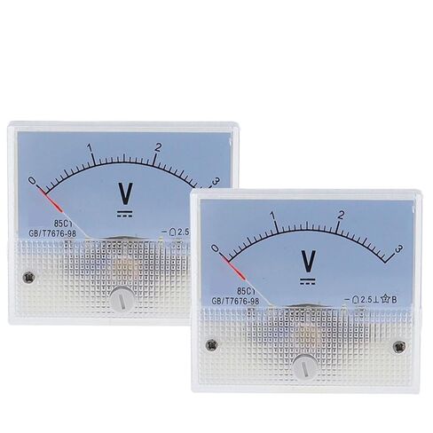 85C1 85C1-V DC Analog Panel Voltmeter Ammeter Amp Volt Meter Gauge 1-500V/ V 1Pcs(5V) in Saudi Arabia