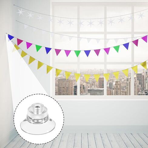 12 Pack Small Suction Cups, 1 Inch Clear Mini Suction Cups with M5 Screw, Without Hooks for Home Organization Christmas Festival Decoration Window in Saudi Arabia