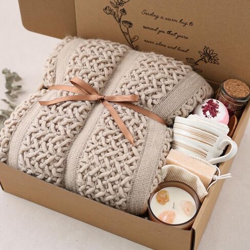 Cozy Care Package for Women – Warm & Comforting Thinking of You Gift Box for Birthday,BES Friend Gift, Get Well Soon, Sympathy, Self Care,Cancer Care & Encouragement(TAN) in Saudi Arabia