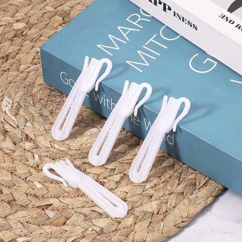 50 PCS Adjustable Pinch Pleated Curtain Drapery Pin Hook, Plastic Curtain Hooks, Ratchet System Curtain Pleat Hook for Window Drapery Door Curtains Shower Curtains (70mm/2.76 Inch) in Saudi Arabia
