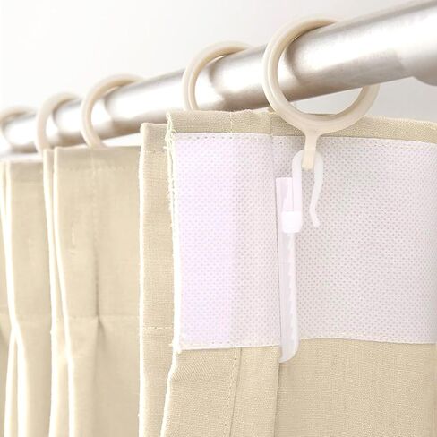 50 PCS Adjustable Pinch Pleated Curtain Drapery Pin Hook, Plastic Curtain Hooks, Ratchet System Curtain Pleat Hook for Window Drapery Door Curtains Shower Curtains (70mm/2.76 Inch) in Saudi Arabia
