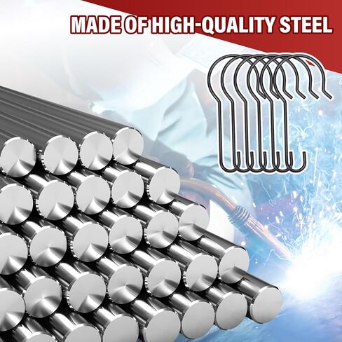20 Pcs Welding Curtain Hooks Fit 1.5" - 2" Pipe Heavy Duty Black Curtain Hook for Welding Curtains Screen in Saudi Arabia
