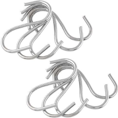 Household Stainless Steel Holder S Shaped Hook Storage Rack Clasps Hooks Hanger(6.5cm(10PCS)) in Saudi Arabia