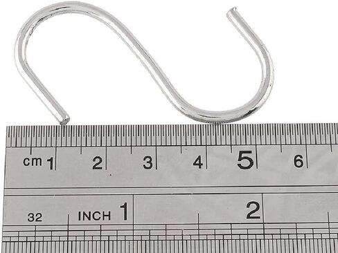 Household Stainless Steel Holder S Shaped Hook Storage Rack Clasps Hooks Hanger(6.5cm(10PCS)) in Saudi Arabia