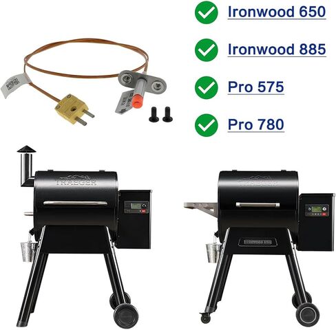 KIT0422 طقم مسبار حراري قطع غيار مستشعر درجة الحرارة لـ Traeger Pro 575 & 780، Ironwood 650 & 885 in Kuwait
