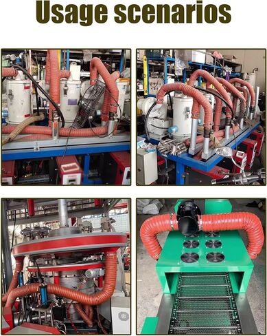 Silicone Ducting Hose Steel Wire Reinforced Flexible Duct Fire Retardant for Industrial Fume Extraction Extractor Fan Dryer Vent(3.2cm,300cm) in Saudi Arabia
