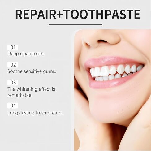 10% Nano Hydroxyapatite Toothpaste for Advanced Enamel Repair & Sensitivity Relief, Fluoride-Free, Fresh Mint, Gentle Daily Toothpaste for Whitening & Fresh Breath (2-Pack) in Saudi Arabia