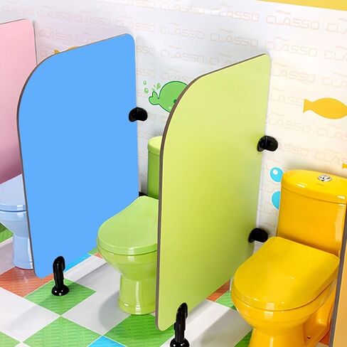 Urinals partition for Men Urinal Privacy Partition, Children's Urinal Partition, Kindergarten Toilet Partition Screen Board, Rounded Corner Anti-Collision Design(Green,27.5x31.5in( in Saudi Arabia