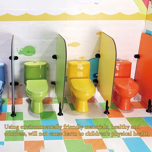 Urinals partition for Men Urinal Privacy Partition, Children's Urinal Partition, Kindergarten Toilet Partition Screen Board, Rounded Corner Anti-Collision Design(Green,27.5x31.5in( in Saudi Arabia