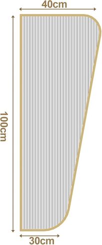 Universal Urinal Partition 100/120x40cm Toilet Urinal Partition - Stainless Steel Frame with Translucent Tempered Glass - Protects Privacy in Public and Private Bathrooms, Gold in Saudi Arabia