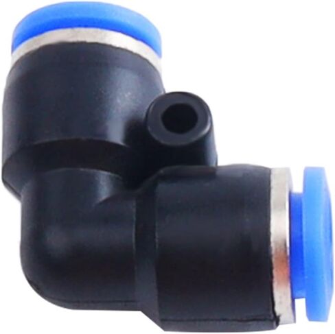 Blue Right Angle Plastic Bent Through Quick Insertion PV-4 6 8 10 12 Pneumatic Components Air Pipe Connector 1Pcs(BluePV4) in Saudi Arabia