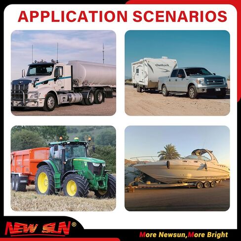 محول شفرة NEWSUN® 7 دبوس RV إلى مقبس مقطورة دائري 7 اتجاهات، موصل Adpater 7 Prong مع حزام الأسلاك، موصل نهاية السيارة، دعامة تثبيت لجرار شاحنة بيك اب نصف شاحنة in Kuwait