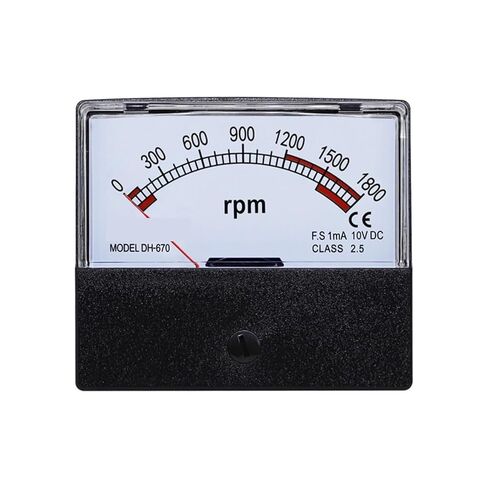 DH-670 DC AC Tachometer Pointer Panel Meter RPM1800 2500 3000 3500 3600 RPM 30V 220V 1Pcs(DC 10V,RPM 3500) in Saudi Arabia