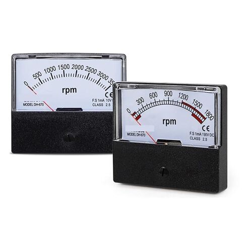 DH-670 DC AC Tachometer Pointer Panel Meter RPM1800 2500 3000 3500 3600 RPM 30V 220V 1Pcs(DC 10V,RPM 3500) in Saudi Arabia