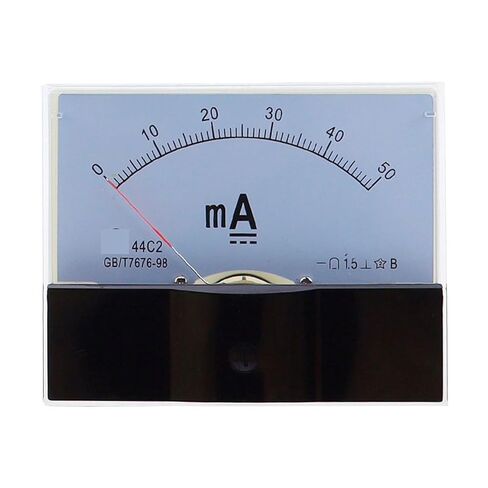 44C2 1mA 2mA 75mA 100mA 200mA 300mA 500mA DC Ammeter Analog Current Test Meter Mechanical Header 1Pcs(1000mA) in Saudi Arabia