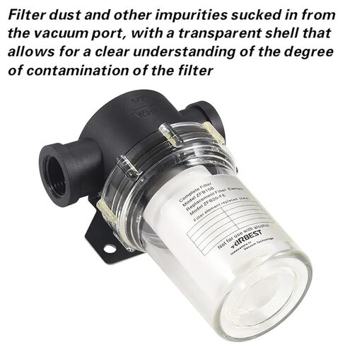 ZFB ZAF Series Vacuum Filter, 4/10/15/20/25mm Inline Filter for Air Pump and Vacuum System Protection(ZFB20B Accessory) in Saudi Arabia