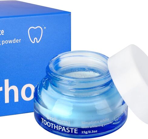 Teeth Whitening Powder, Toothpaste Whitening Powder Stain Removal Without Sensitivity, Natural Teeth Whitener Refreshing Mint Flavor Breath Freshener, 0.5 Ounce (Pack of 1) in Saudi Arabia