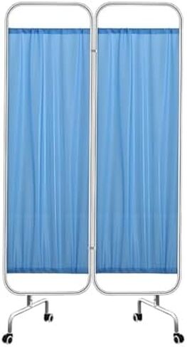 Portable Medical Privacy Screen - Rolling Room Divider with Steel Frame, Adjustable 39-118 Inch W, 70.9 Inch H - Ideal for Hospitals, Clinics, Salons, and Wards. in Saudi Arabia