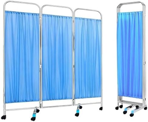 Foldable Medical Privacy Screen - 3/4/5/6 Panels with Wheels, Heavy-Duty Waterproof Fabric, Stainless Steel Frame - Ideal Room Divider for Hospitals & Beauty Salons in Saudi Arabia