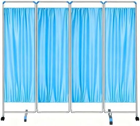 Portable Medical Privacy Screen on Wheels - 3-Panel Foldable Room Divider for Clinics, Exam Rooms & Patient Privacy - Sturdy & Mobile Medical Partition in Saudi Arabia