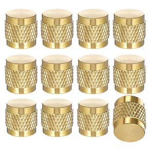 12 Pack 1/4'' Flare Brass Refrigerant Locking Caps – HVAC AC Service Caps with Neoprene O-Ring Seal for Air Conditioner Maintenance in Kuwait