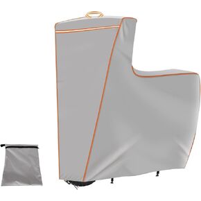 JOJOCY Cover for Electric Scooter with Seat, 1680D Oxford Cloth Heavy-Duty 47*45*8in With Reflective Strips and Straps Waterproof UV-Resistant Dustproof Anti-Scratch Scooter Cover with Storage Pouch in Saudi Arabia