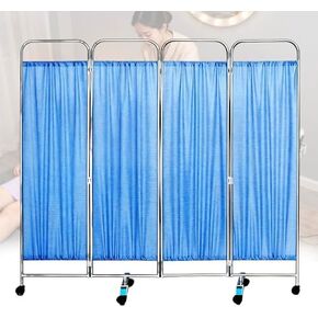 Portable Medical Privacy Screen on Wheels - Foldable 6-Panel Room Divider, Waterproof Privacy Partition for Hospitals, Clinics, Bedrooms, and Salons in Saudi Arabia