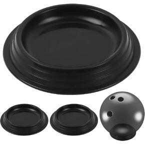 TonGass Bowling Ball Cup Stand 3-Pack, Non-Slip Bowlings Ball Cup Holder for Cleaning, Sanding, Polishing, Display & Storage, Compact 5" x 5" Size Bowlings Display Stand Fits All Bowling Bag - Black in Kuwait