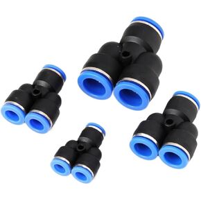 مكون مشترك بلاستيكي سريع هوائي PU/PV/PE/PY4/6/8/10/12/16PU أزرق 1 قطعة (PETTee4mm) in Saudi Arabia