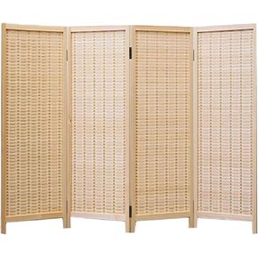 4-Piece Short Screen Partition, Floor-Standing Privacy Screen, Foldable, Suitable for Living Room, Study(Color-2,100x40cm-4 Piece) in Saudi Arabia