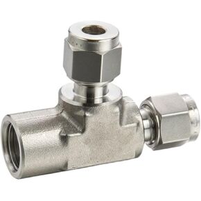 5Pcs/Lot FRT 1/8 1/4 3/8 1/2 Connector Coupling Female Run Tee Stainless Steel 316L Tube Plumbing Fitting(FRT-6 6mm,1-8NPT) in Kuwait
