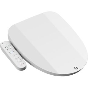 FN3 Smart Toilet Seat, Elongated Toilet Seat Slow Close, Electric Heated Bidet with Pre-Wet, Bidet Attachment for Toilet Warm Water, Air Dryer, Remote Control in Saudi Arabia