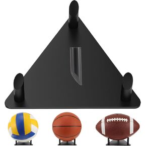 Acrylic Basketball Stand - Black Football Display Stand with Anti-Slip Bottom - Universal Ball Display Holder for Basketball Rugby Football Soccer Volleyball & Memorabilia in Kuwait