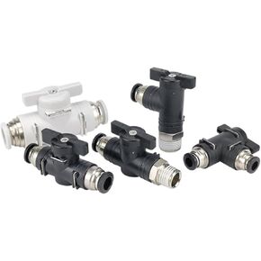 Pneumatic Joint Plastic Hand Valve BUC-8/4/6/10/12 Air Pipe Manual Switch BTC BC8-02 Ball 1Pcs(Whiteelbowbl12-03) in Saudi Arabia