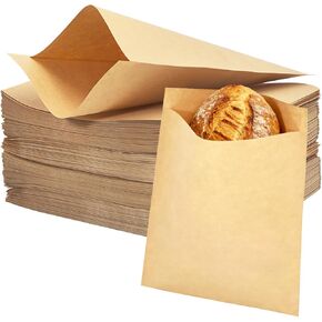 800 Pack Wax Paper Sandwich Bags 8x6 inches, Greaseproof Kraft Paper Bags Breakfast Paper Cookie Bags, Wax Paper Bags for Bakery Food Snack Dessert Pastry Candies in Saudi Arabia