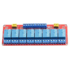 8 Channel Optocoupler Relay Module Board, 5V/12V/24V High and Low Trigger (24V) in Kuwait