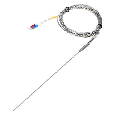 MECCANIXITY K Type Thermocouple Temperature Sensor Probe 1.5x200mm 4.9ft Wire 0 to 1100°C(32 to 2012°F) Stainless Steel in Saudi Arabia