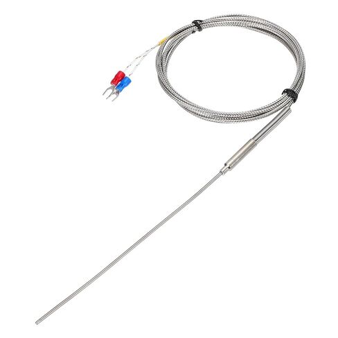 MECCANIXITY K Type Thermocouple Temperature Sensor Probe 1.5x200mm 4.9ft Wire 0 to 1100°C(32 to 2012°F) Stainless Steel in Saudi Arabia