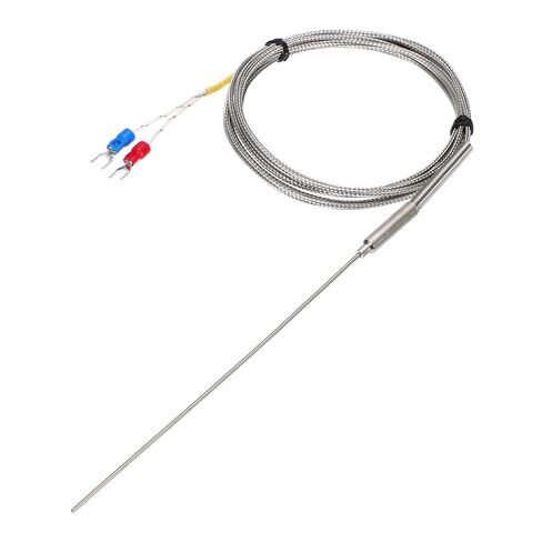 MECCANIXITY K Type Thermocouple Temperature Sensor Probe 1.5x200mm 4.9ft Wire 0 to 1100°C(32 to 2012°F) Stainless Steel in Saudi Arabia