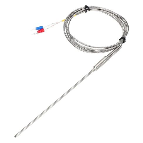 MECCANIXITY K Type Thermocouple Temperature Sensor Probe 1.5x200mm 4.9ft Wire 0 to 1100°C(32 to 2012°F) Stainless Steel in Saudi Arabia
