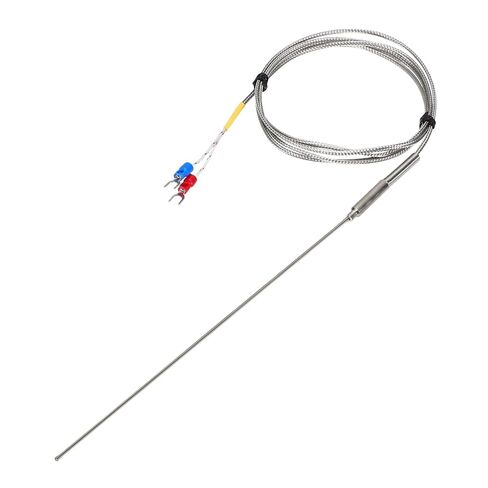 MECCANIXITY K Type Thermocouple Temperature Sensor Probe 1.5x200mm 4.9ft Wire 0 to 1100°C(32 to 2012°F) Stainless Steel in Saudi Arabia