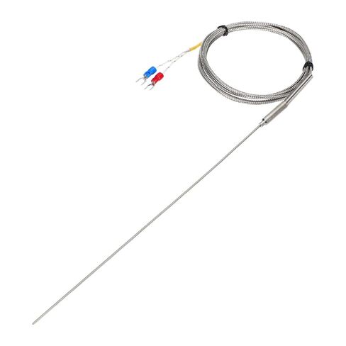 MECCANIXITY K Type Thermocouple Temperature Sensor Probe 1.5x200mm 4.9ft Wire 0 to 1100°C(32 to 2012°F) Stainless Steel in Saudi Arabia