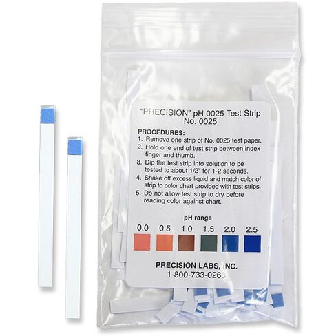 Eisco Labs - pH 0-2.5 Test Strips - Ideal for Strong Acids in Kuwait