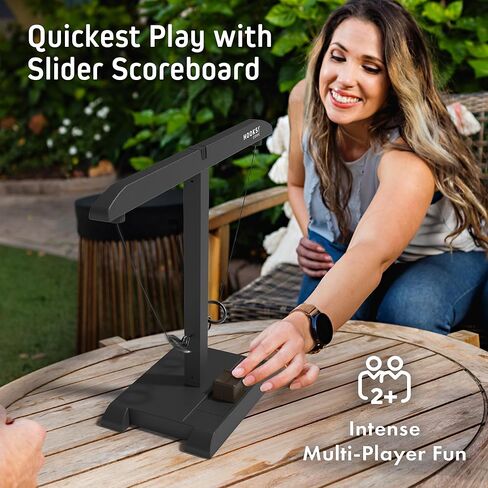 Craggy Games Hooks! CORE – Ring Toss Game for Adults with Built-in Scoring – 2 Player Hook and Ring Tabletop Game – Indoor Outdoor in Saudi Arabia