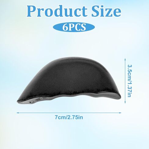 3 Pairs Shoe Filler for Too Big Shoes, Toe Filler Cushion Inserts for Loose Shoes Sneakers Flats Boots, Women and Men, Making Shoe Smaller (Black) in Saudi Arabia
