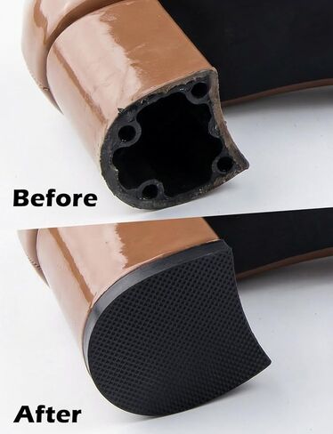 3 Pairs Shoe Heel Repair Rubber Pads, Boot Heel Replacement Cuttable Anti-Slip Shoe Repair Rubber Heels for Women Men Boots 3 mm Thick, Black in Saudi Arabia