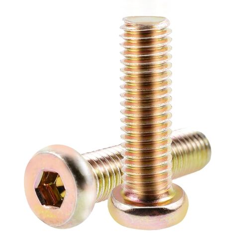 10 Pcs Flat Head Hex Socket Cap Screws M6×30mm Carbon Steel Galvanized Socket Head Cap Screws Full Thread Hex Drive Joint Connecting Bolts for Furniture Woodworking DIY Project in Saudi Arabia