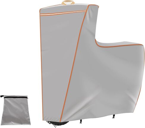 JOJOCY Cover for Electric Scooter with Seat, 1680D Oxford Cloth Heavy-Duty 47*45*8in With Reflective Strips and Straps Waterproof UV-Resistant Dustproof Anti-Scratch Scooter Cover with Storage Pouch in Saudi Arabia